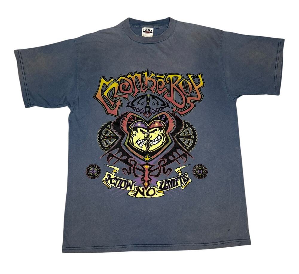 Vintage Y2k Cranke Boy Know No Limits Skater T-Shirt